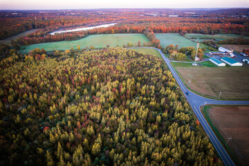 Drone Sunrise in Plainsboro New Jersey
