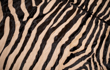 Zebra Look Teppich Fellteppich	