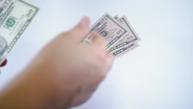 Dolares contador billetes 