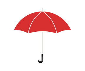 Isolated colorful umbrella icon on white background.
