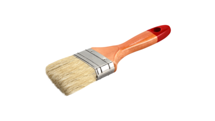 Paint brush on a white background