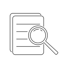 Search icon or magnifying glass. Vector search sign isolated on white background. Editable eps 10