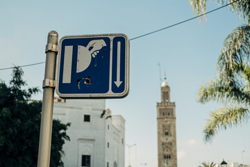 Casablanca, Morocco 21-10-2022: Habous district in casablanca