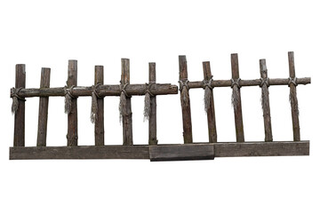 old wooden fence isolate © Nikolay