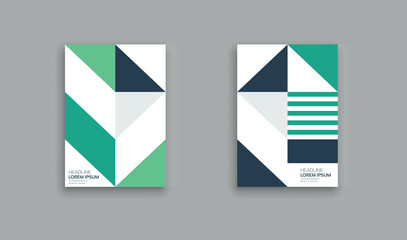 Abstract minimal geometric shape background for business annual report, book cover, brochure, flyer, and poster. Retro colorful design.
