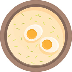 Boiled egg soup icon cartoon vector. Landmark republic. Beer map
