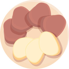 Food culture icon cartoon vector. Czech republic. Country map