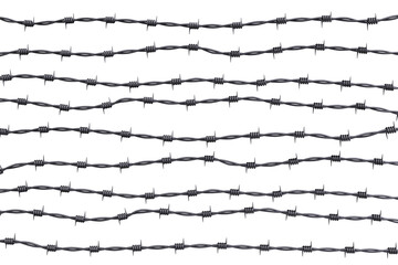 Barbed wire with the background