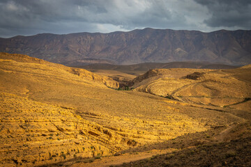 Fototapeta na wymiar canyon near midelt, atlas mountains, morocco, north africa