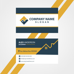 Real estate premium luxury business card design 