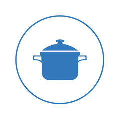 Cooking food casserole dish icon | Circle version icon |