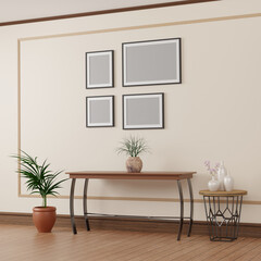 Four Multiple Format Dark Frames Mockup