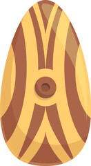 Shield indian icon cartoon vector. Tribal art. National people