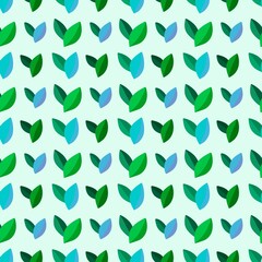 Simple floral seamless leaves pattern for fabrics and wrapping paper and gifts and kids