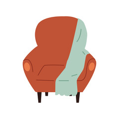 Isolated colored couch sketch icon Vector