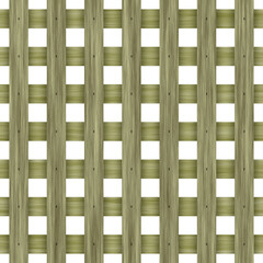 Wooden vertical green colored lattice seamless texture, high resolution