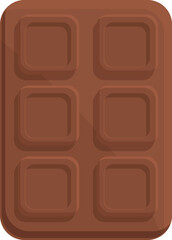 Chocolate bar icon cartoon vector. Sweet fire. Light food