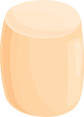 Sweet marshmallow icon cartoon vector. Camp food. Roast cute