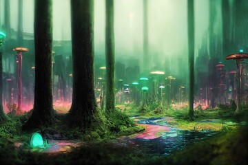 magical fairytale forest