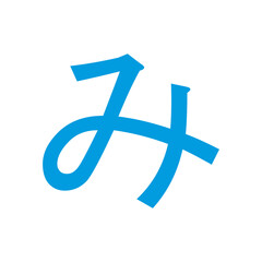 Japanese Letter design vector illustration.