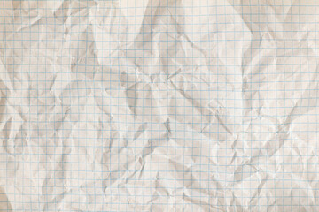 Crumpled sheet of paper background.