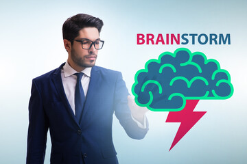 Brainstorming concept as a way of finding solutions