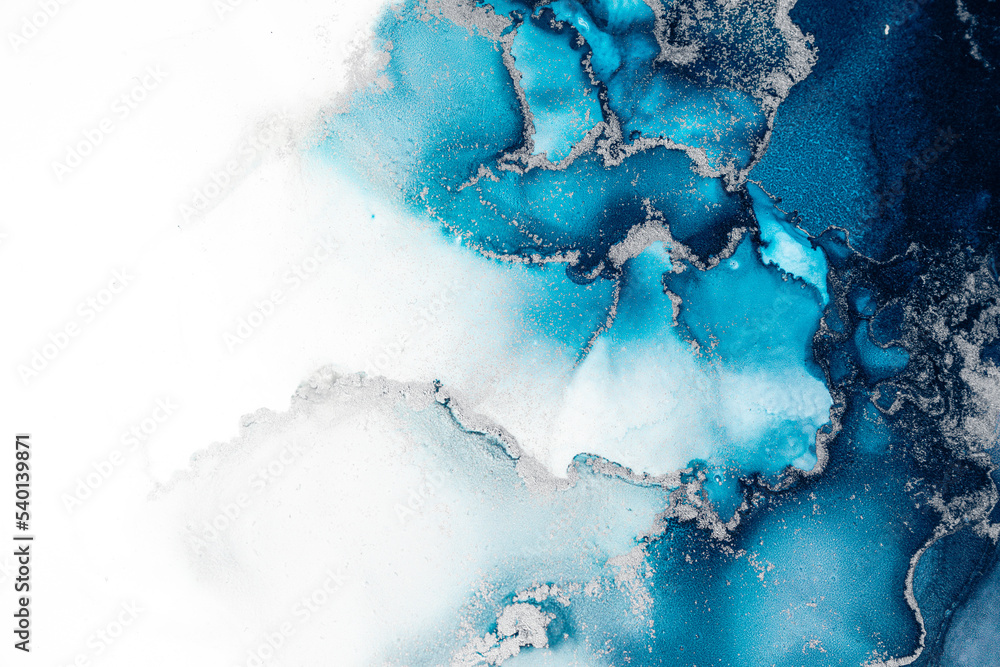 Poster marble ink abstract art from exquisite original painting for abstract background . painting was pain