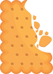 Cracker icon cartoon vector. Cookie food. Cake snack