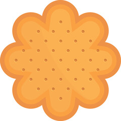 Flower cracker icon cartoon vector. Cookie food. Biscuit snack