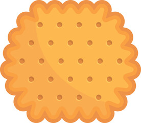 Cracker cake icon cartoon vector. Cookie food. Snack sugar