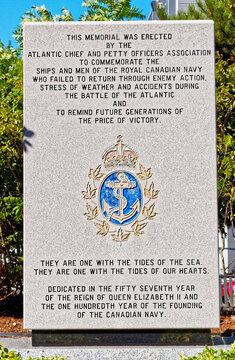 Royal Canadian Navy Memorial In Halifax