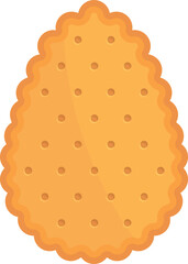 Egg cracker icon cartoon vector. Cookie food. Biscuit snack
