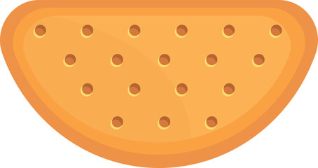 Snack time icon cartoon vector. Cracker food. Cake biscuit
