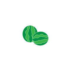 watermelon icon vector logo illustration