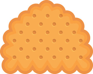 Butter snack icon cartoon vector. Cracker food. Sweet shape