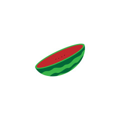 watermelon icon vector logo illustration