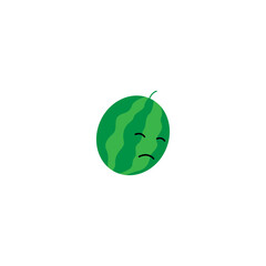 watermelon icon vector logo illustration