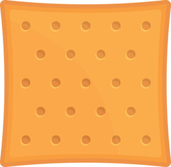 Square snack icon cartoon vector. Sugar chip. Square healthy