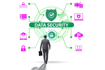 Data security in cybersecurity concept