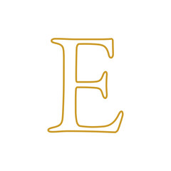 Cyrillic Alphabet, Russian Letter design vector illustration.