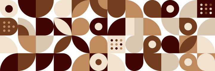 Flat colorful mosaic pattern design banner background