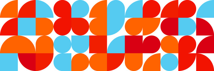 Flat mosaic pattern design banner background