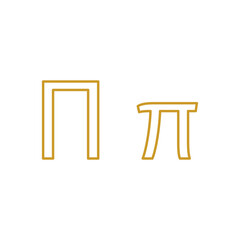 Greek Alphabet design vector illustration.