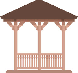 Home pergola icon cartoon vector. Wedding house. Garden nature