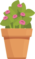 Home flower plant icon cartoon vector. Summer garden. Season room