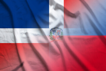 Dominican Republic and Liechtenstein official flag international negotiation LIE DOM