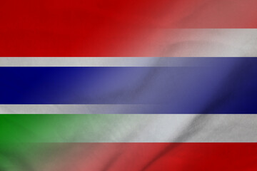 Gambia and Thailand state flag transborder contract THA GMB