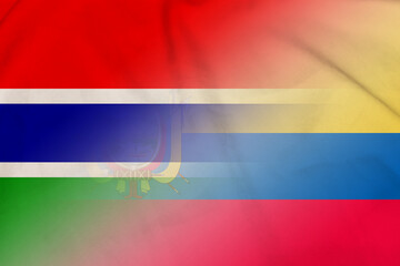 Gambia and Ecuador national flag transborder contract ECU GMB