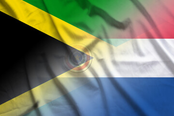 Jamaica and Paraguay state flag transborder contract PRY JAM