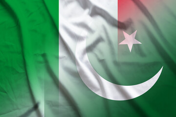 Italy and Pakistan political flag international negotiation PAK ITA